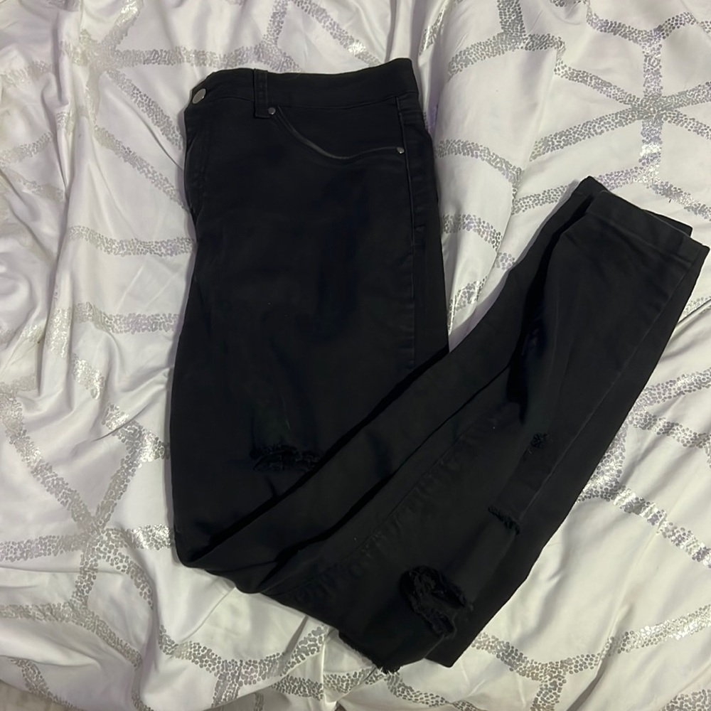 Urban Groove black ripped jeans - size L